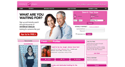 Desktop Screenshot of divorcedandseeking.com